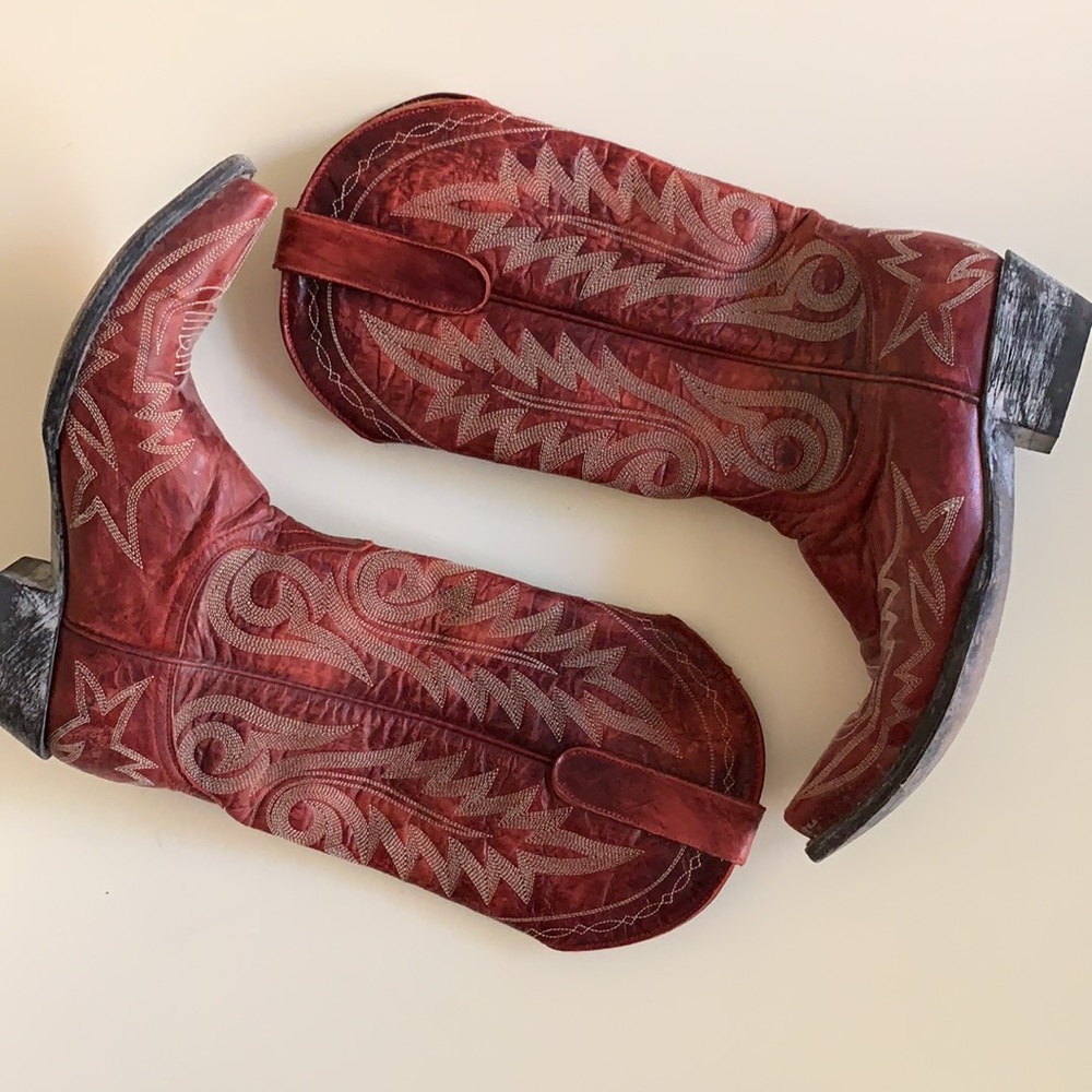 Old Gringo red cowboy boots women’s size 7 1/2 - Picture 1 of 6